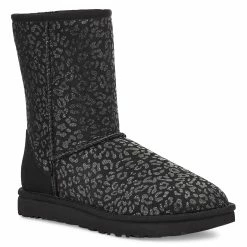 UGG Women's Classic Short Snow Leopard Winter Boots